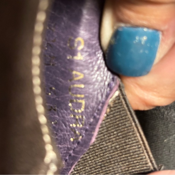 DONALD J PLINER Audra Brown Suede White Stitching Side Zip Loafers Women’s 8 - Picture 10 of 10